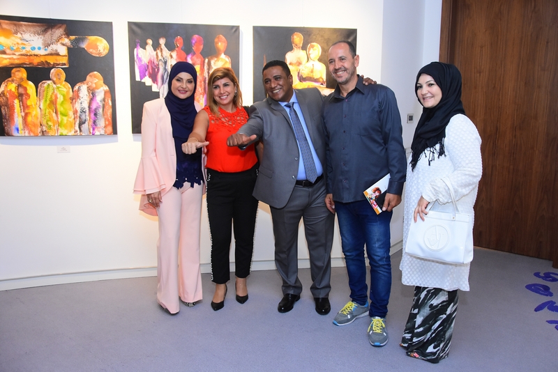 Conflicted Faces Exhibition by Fadwa Hamdan